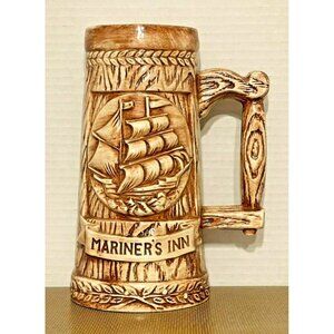 Mariner's Inn Vintage Rare Ceramic Beer Stein 7.75"